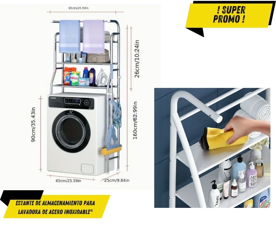 Miniatura 2 de Estante de Almacenamiento para Lavadora